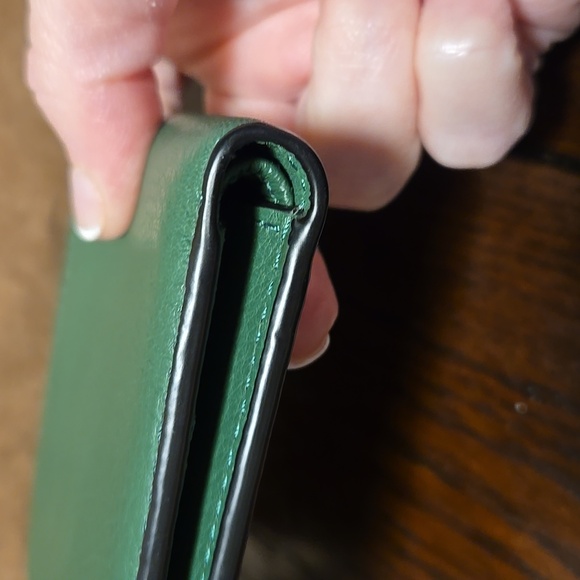 Coach Green Leather Wallet NWOT - Picture 4 of 7
